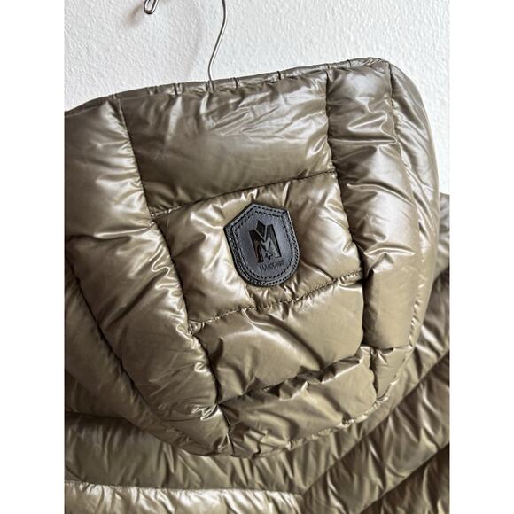 Mackage Jacket Womens X Small Olive Green Down Puffer Hood Coat Long XS Zip Warm - Picture 11 of 14